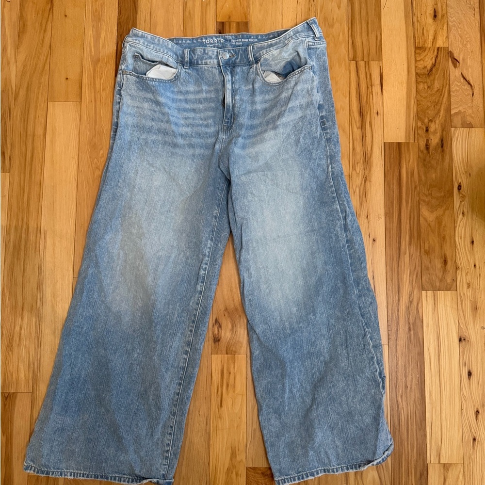 Torrid Light Blue Flare & Wide Leg Jeans